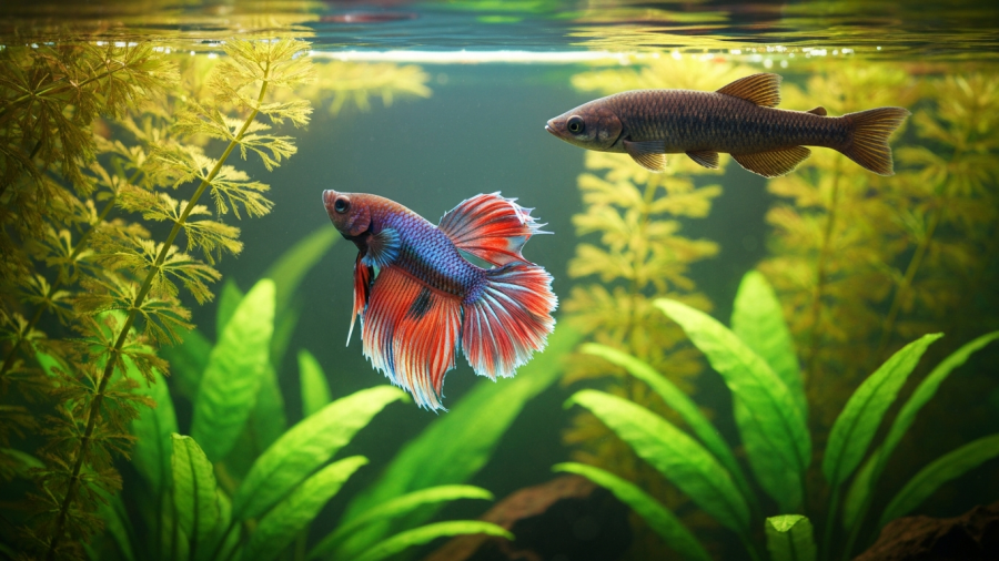 ikan cupang dan ikan channa